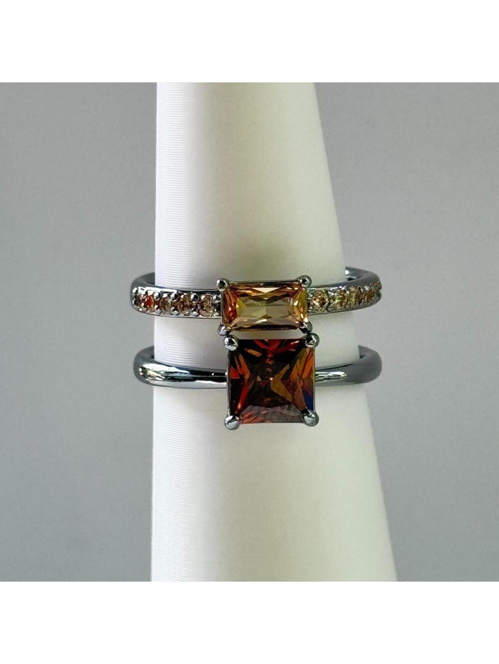 Bomb Party Ring Sz 7 “ Stepping Into The Future” Brown Tourmaline on Hematite